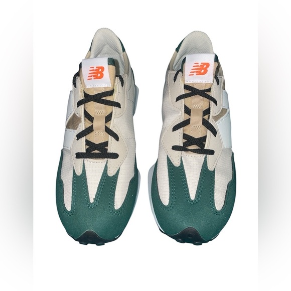 New Balance Men's Green, White, and Tan Sneakers - Picture 3 of 5